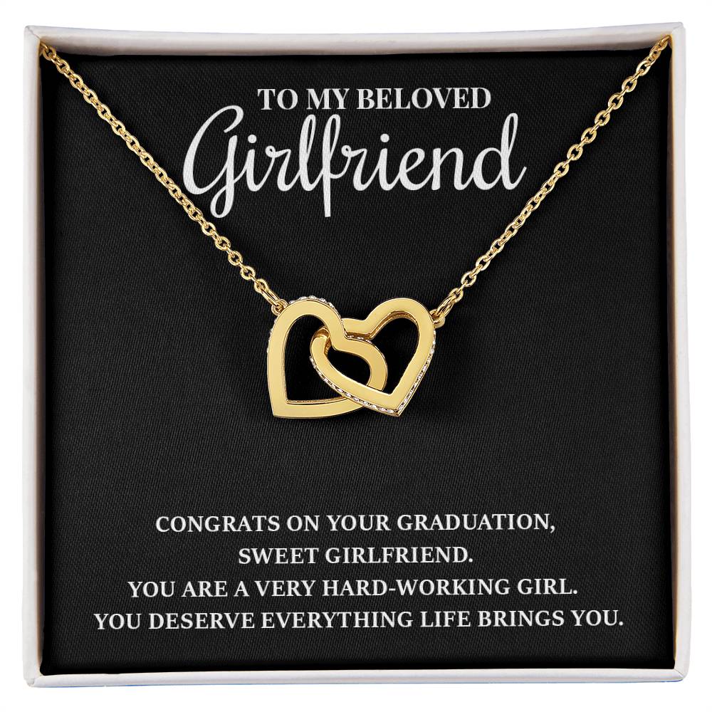 Graduation Necklace Gift for Girlfriend, Heart Design