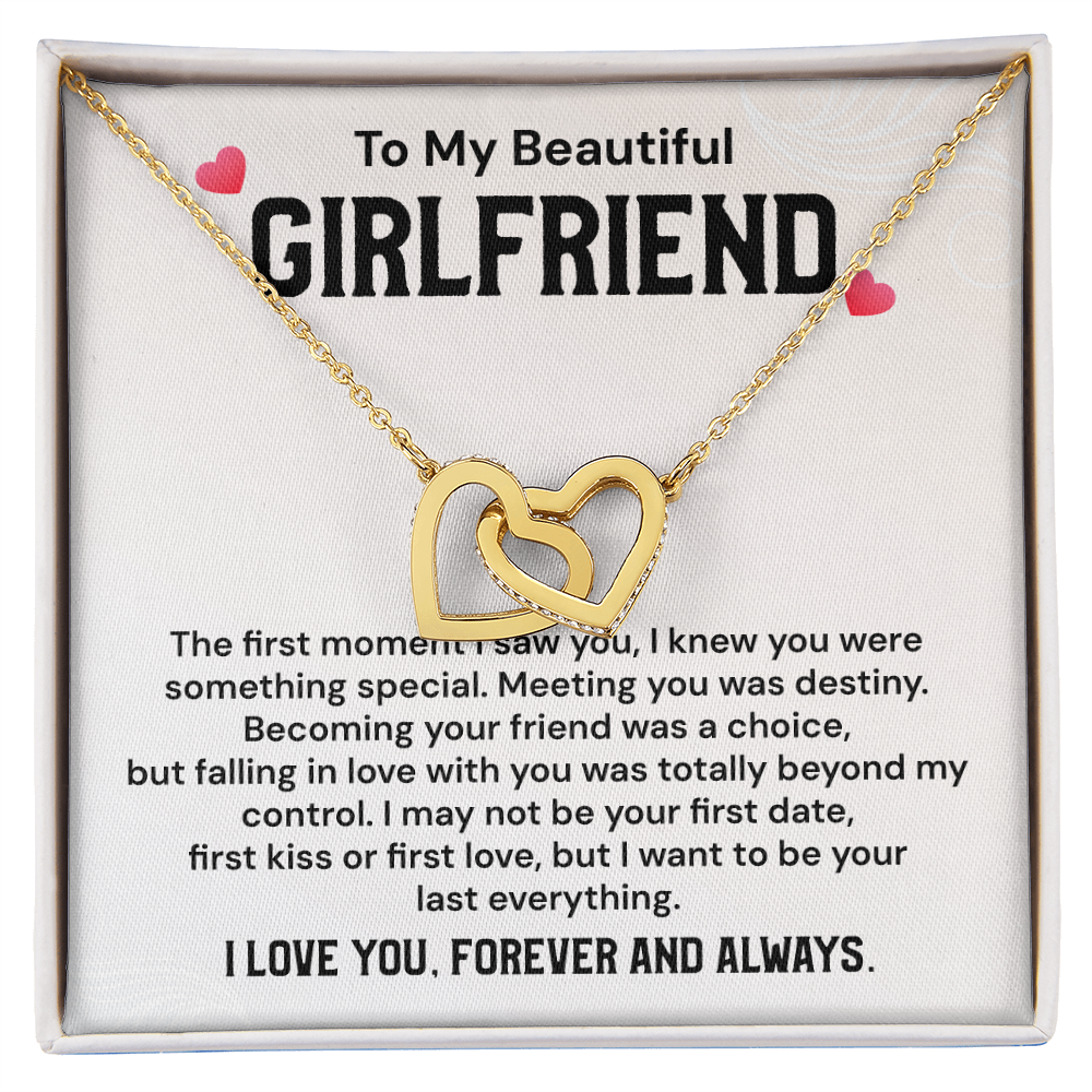 Romantic Girlfriend Necklace with Message Card Gift