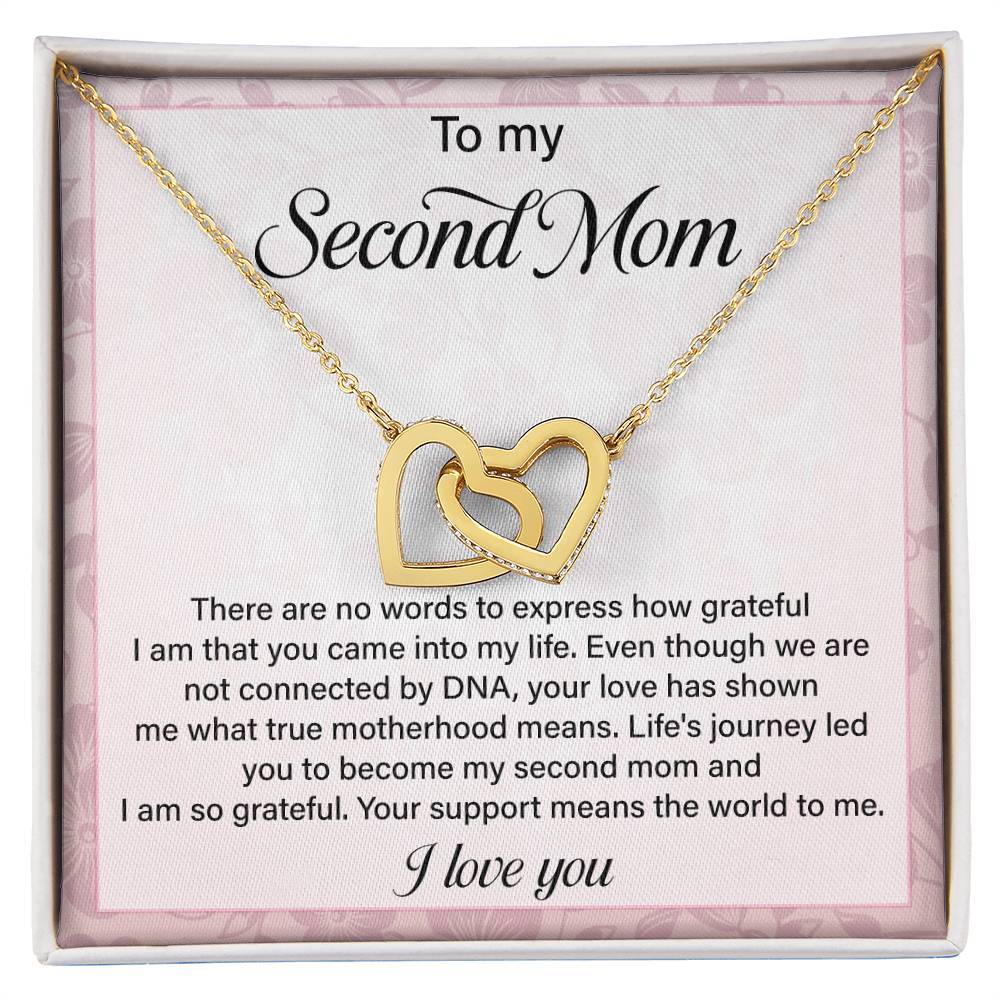 Second Mom Necklace Gift from Stepchild – Sentimental Jewelry for Bonus Mom, Stepmom, Mother Figure