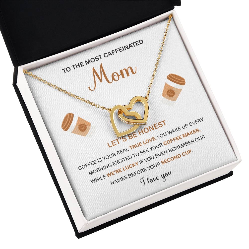 To The Most Caffeinated Mom Caffeinated Mom Necklace Gift Best Mom Ever Necklace Bond With Mom Necklace Spiritual Bond With Mom Necklace Forever Loved Mom Necklace Eternal Bond With Mom Necklace Thoughtful Gift For Mom Unique Gift For Mother-child Bond