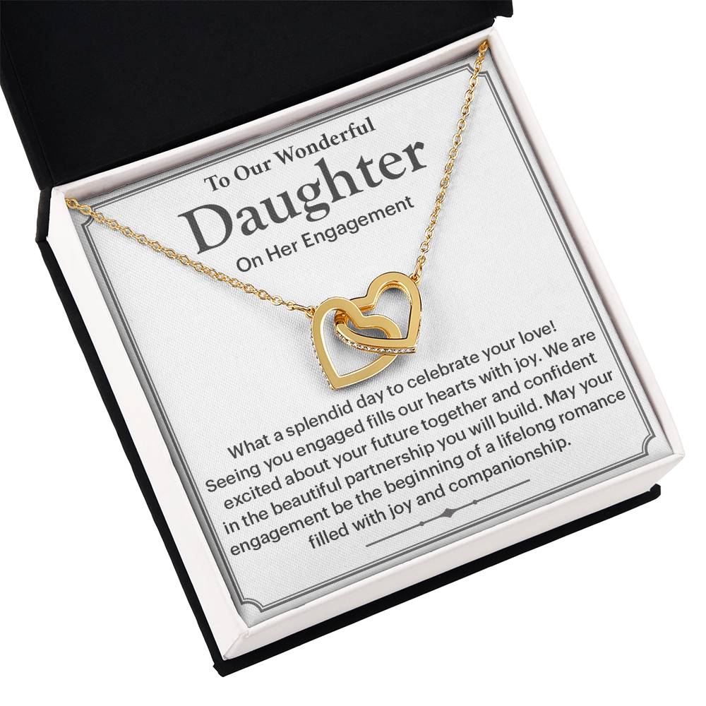 To Our Wonderful Daughter Daughter Engagement Necklace Engagement Gift For Daughter Sentimental Gift For Daughter’s Engagement Jewelry Gift For Daughter’s Engagement Wedding Journey Gift For Daughter Jewelry Gift For Daughter Special Engagement Gift