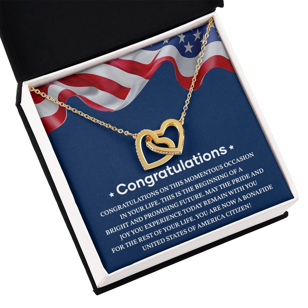 Congratulations Necklace For New U.s. Citizen Necklace For U.s. Citizen Amelia Gift For New American Patriot Proud New Citizen Jewelry Necklace For Becoming A U.s. Citizen U.s. Patriot Achievement Necklace Necklace For Achieving U.s. Citizenship