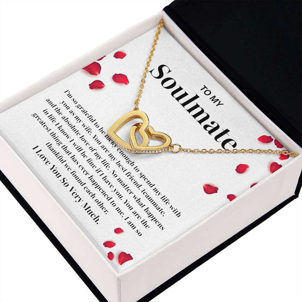 Soulmate Necklace Gift for Wife – Heart Pendant Box