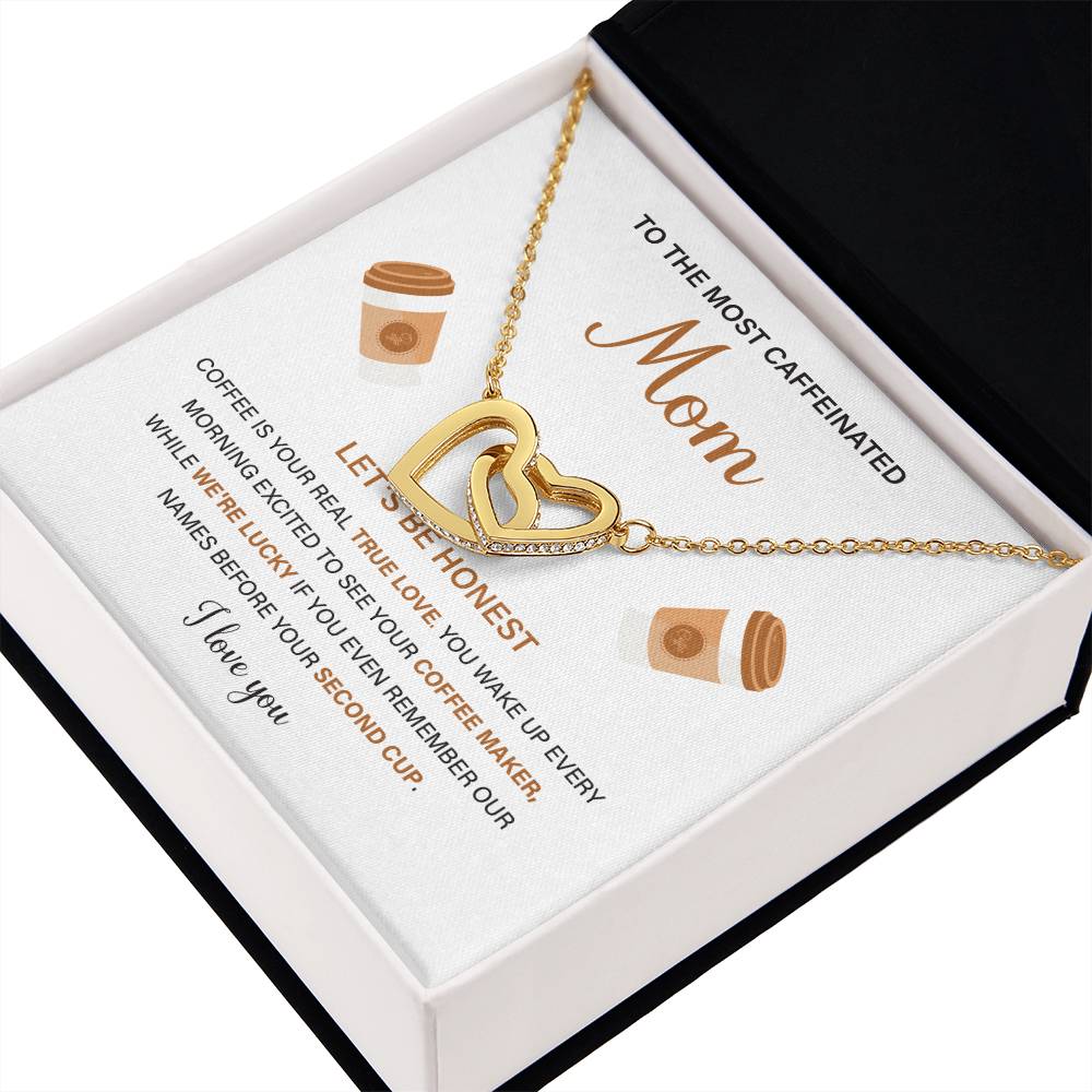 To The Most Caffeinated Mom Caffeinated Mom Necklace Gift Best Mom Ever Necklace Bond With Mom Necklace Spiritual Bond With Mom Necklace Forever Loved Mom Necklace Eternal Bond With Mom Necklace Thoughtful Gift For Mom Unique Gift For Mother-child Bond