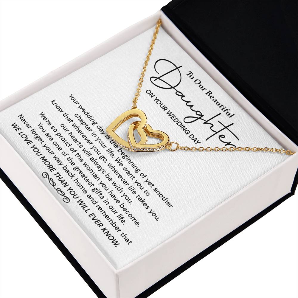 To Our Beautiful Daughter On Your Wedding Day Daughter Wedding Day Gift Wedding Necklace For Daughter Sentimental Wedding Gift For Daughter Meaningful Wedding Gift From Parents Celebrating Daughter On Wedding Day Emotional Gift For Daughter From Parents