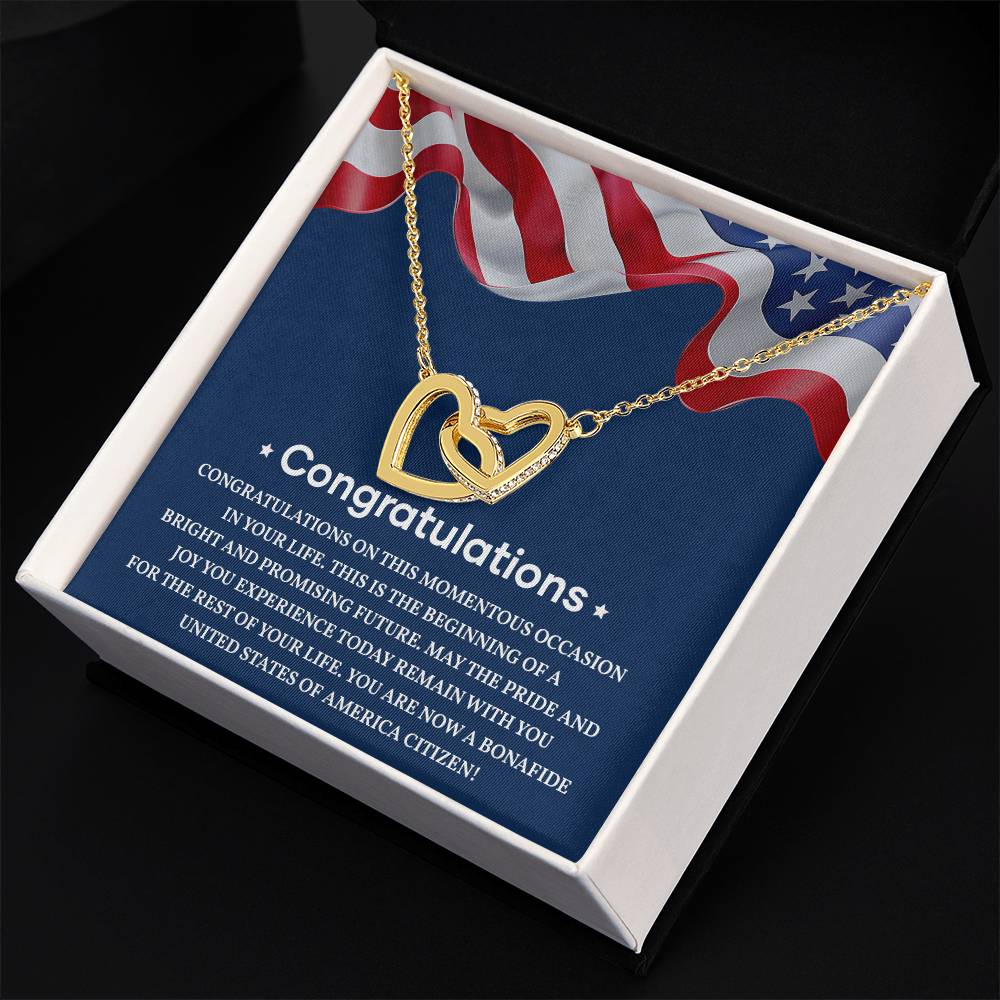 Congratulations Necklace For New U.s. Citizen Necklace For U.s. Citizen Amelia Gift For New American Patriot Proud New Citizen Jewelry Necklace For Becoming A U.s. Citizen U.s. Patriot Achievement Necklace Necklace For Achieving U.s. Citizenship