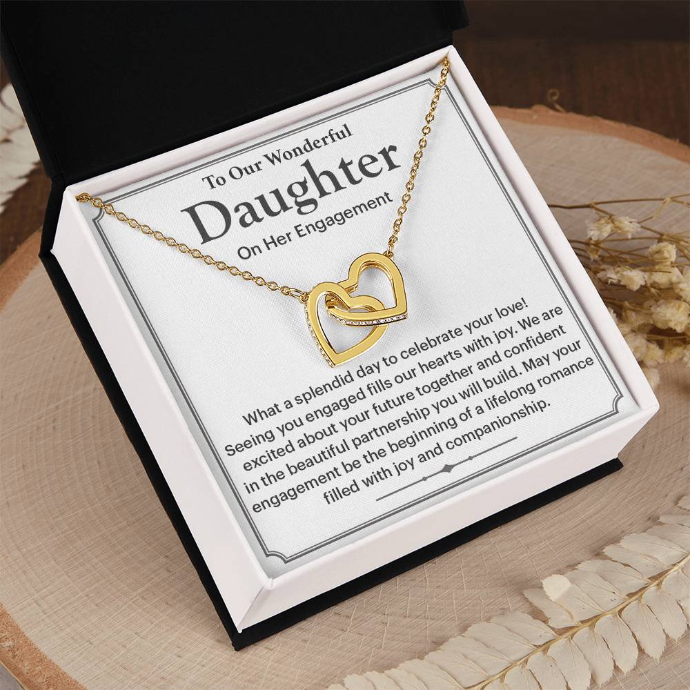 To Our Wonderful Daughter Daughter Engagement Necklace Engagement Gift For Daughter Sentimental Gift For Daughter’s Engagement Jewelry Gift For Daughter’s Engagement Wedding Journey Gift For Daughter Jewelry Gift For Daughter Special Engagement Gift