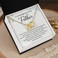 Loss of Father Memorial Necklace Interlocking Hearts Gift Box