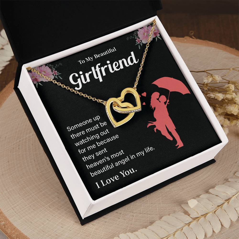 To My Beautiful Girlfriend Necklace – Gift with Message Card