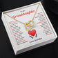Granddaughter Gift from Grandpa with Heart Necklace