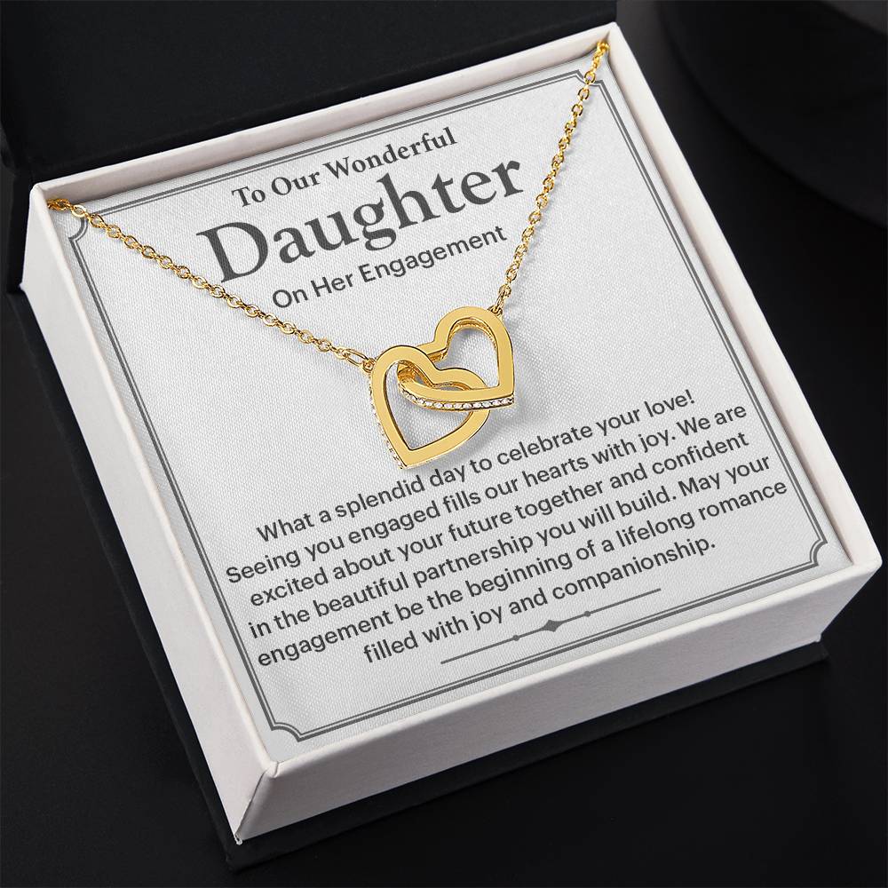 To Our Wonderful Daughter Daughter Engagement Necklace Engagement Gift For Daughter Sentimental Gift For Daughter’s Engagement Jewelry Gift For Daughter’s Engagement Wedding Journey Gift For Daughter Jewelry Gift For Daughter Special Engagement Gift