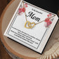 Mom Necklace Gift for Sweet Home Message Card