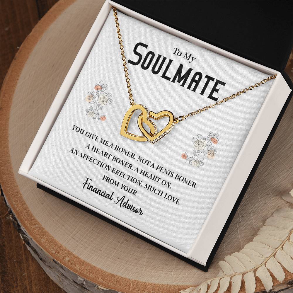 Funny Soulmate Necklace Gift from Financial Advisor