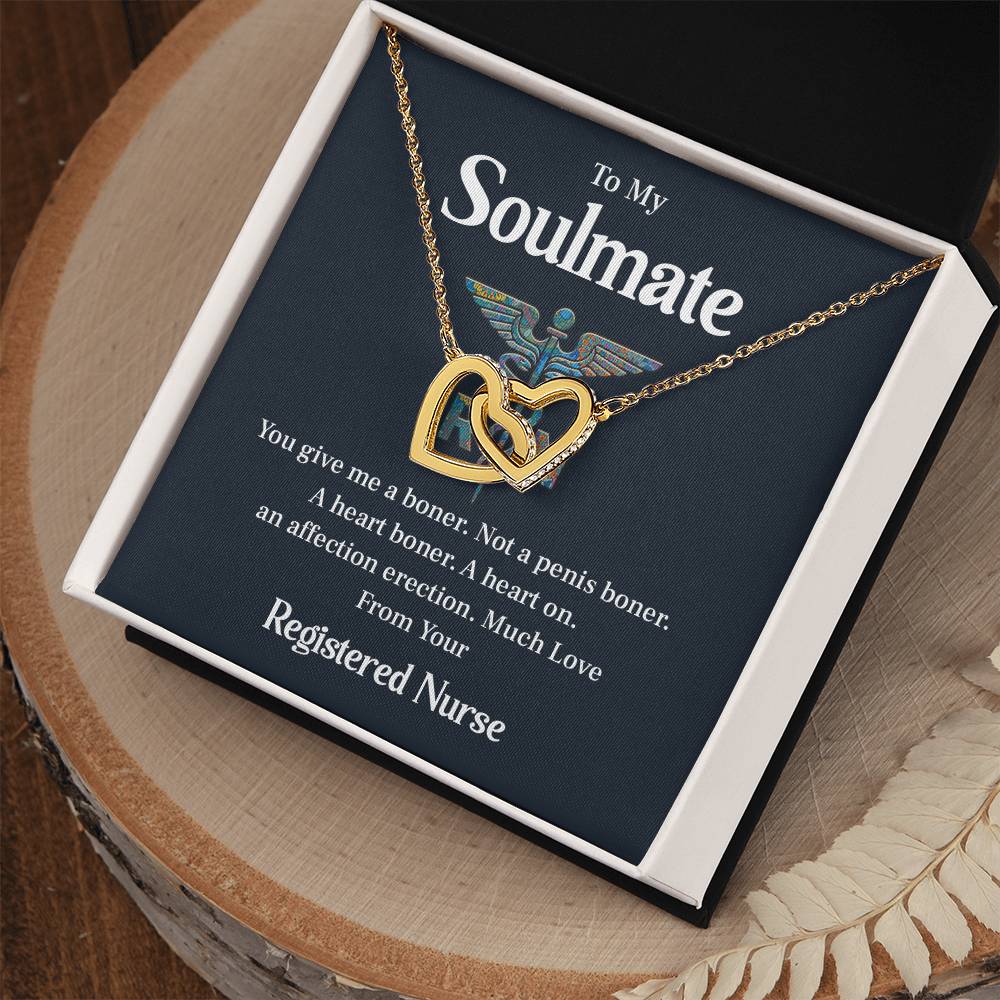 Soulmate Necklace Gift from Nurse – Message Card Box
