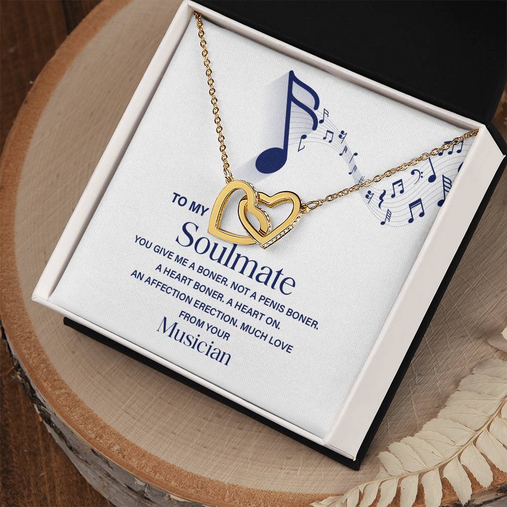 Funny Soulmate Necklace Gift from Musician