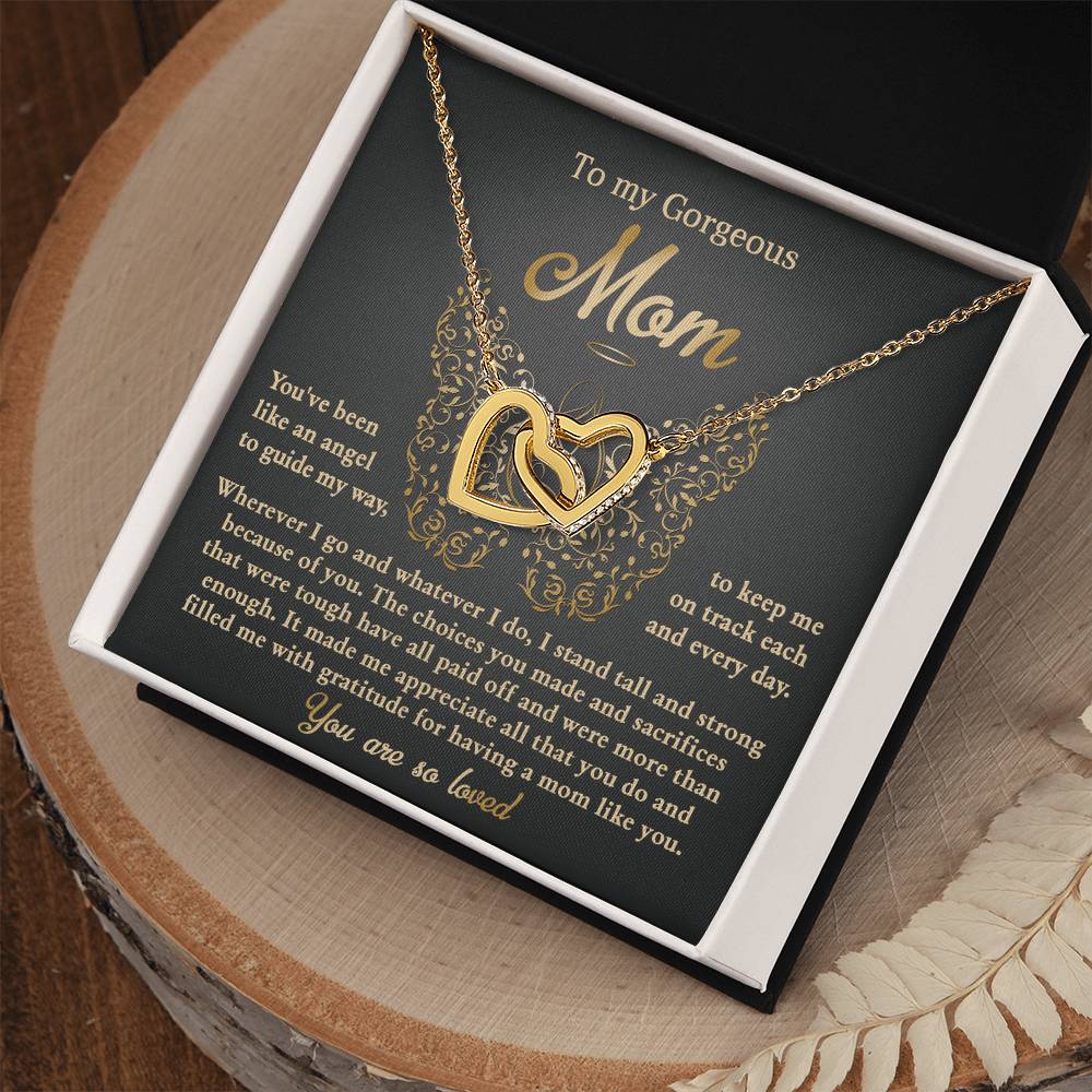 Necklace for Mom from Daughter – Angel Message Card Gift