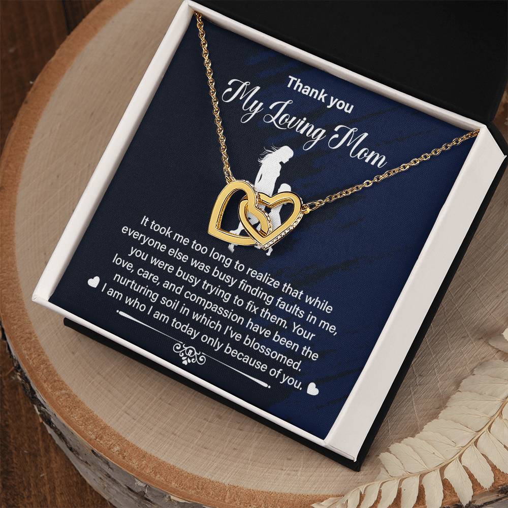Thank You Mom Gift from Daughter With Necklace Box