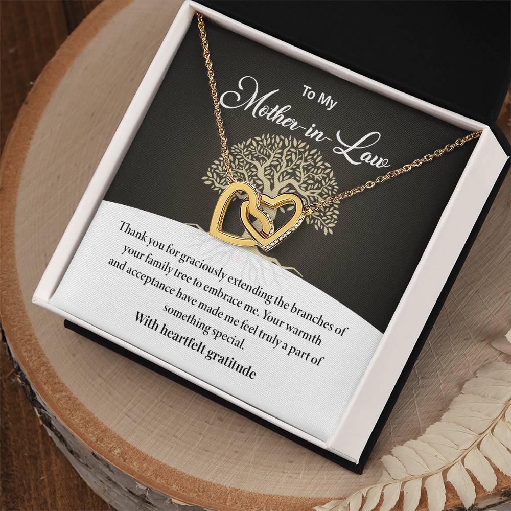 Mother-in-Law Necklace Gift from Daughter-in-Law with Card
