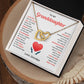 Granddaughter Gift from Grandpa with Heart Necklace