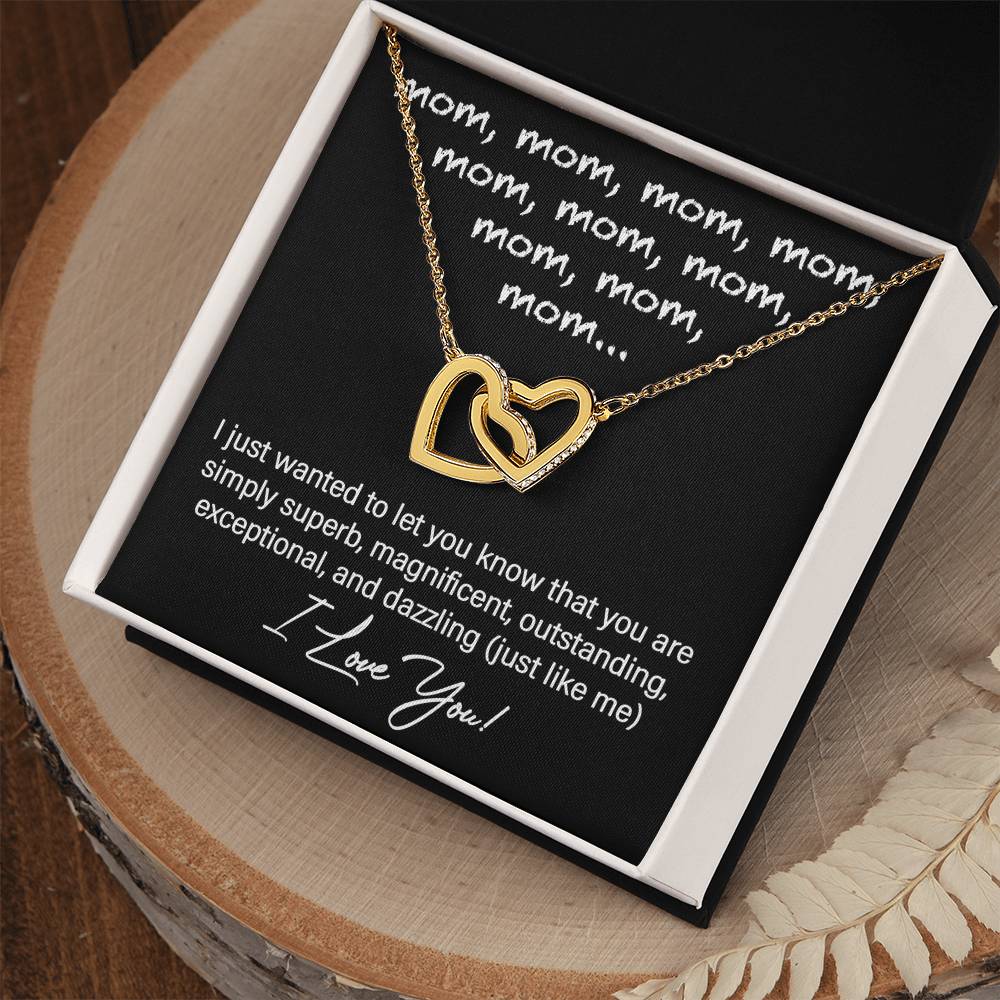 Humorous Necklace for Mom – Playful Gift with Funny Message Card