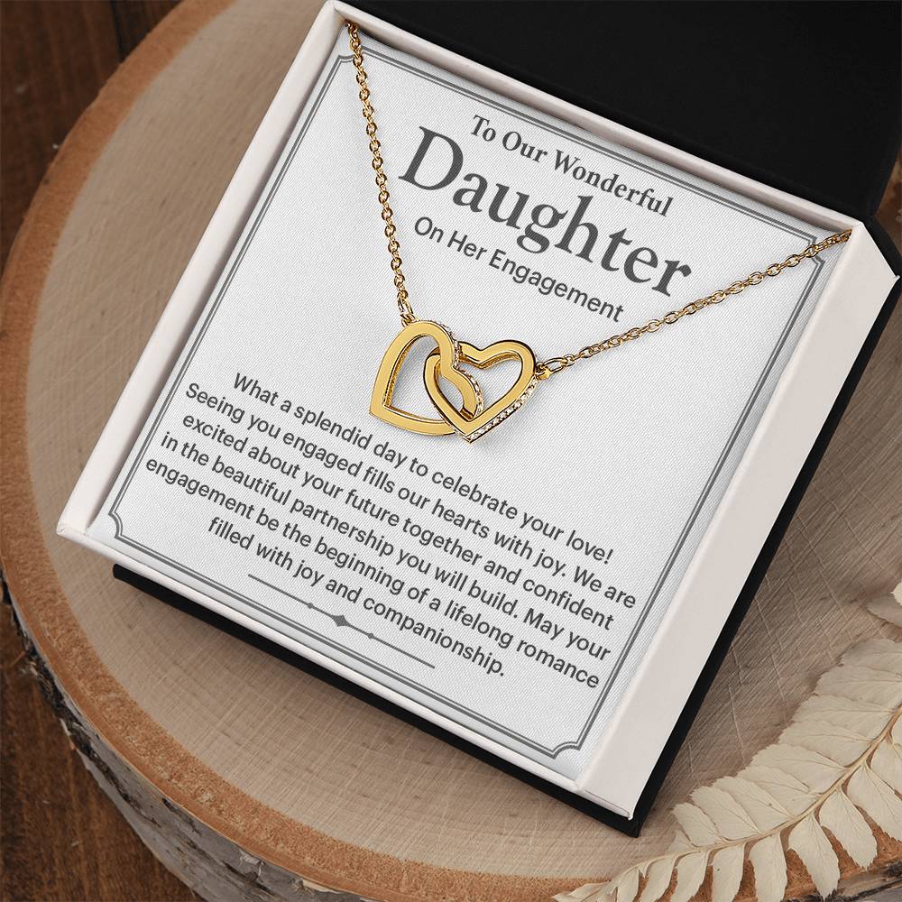 To Our Wonderful Daughter Daughter Engagement Necklace Engagement Gift For Daughter Sentimental Gift For Daughter’s Engagement Jewelry Gift For Daughter’s Engagement Wedding Journey Gift For Daughter Jewelry Gift For Daughter Special Engagement Gift