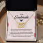 Romantic Soulmate Necklace for Her with Message Card