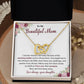 Daughter to Mom Necklace Gift with Message Card Box