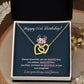 84th Birthday Jewelry Gift for Women with Message Card