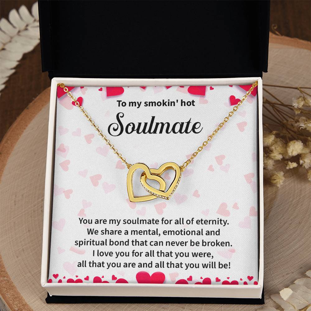 Soulmate Interlocking Hearts Gift with Message Card