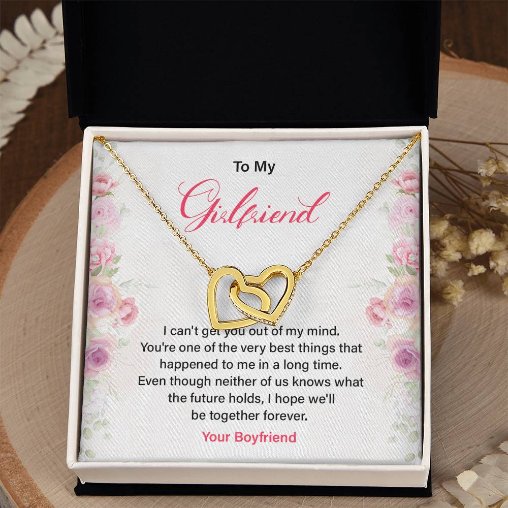 Romantic Girlfriend Necklace with Love Quote