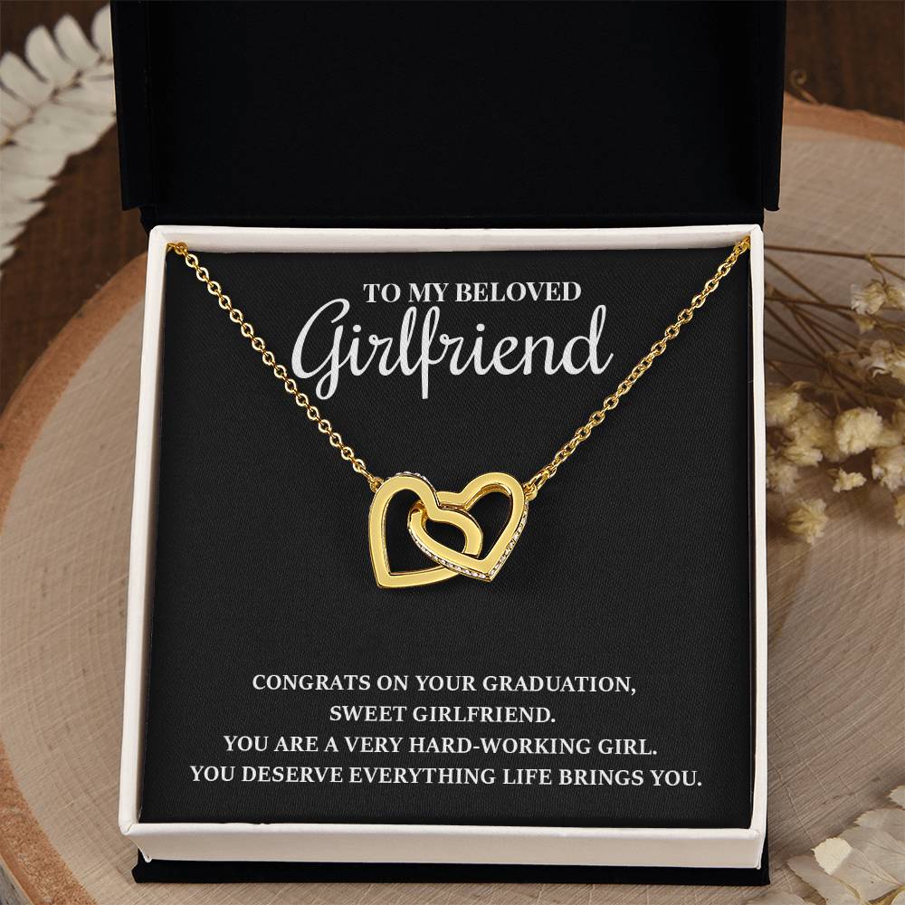 Graduation Necklace Gift for Girlfriend, Heart Design
