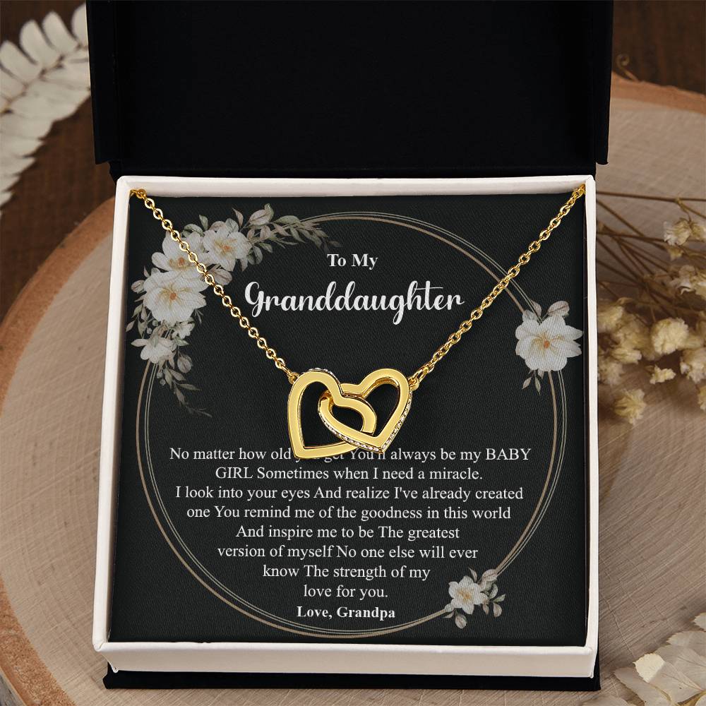 Granddaughter Necklace from Grandpa – Gift Box Message
