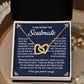 Funny Soulmate Necklace Gift for Her with Gift Box