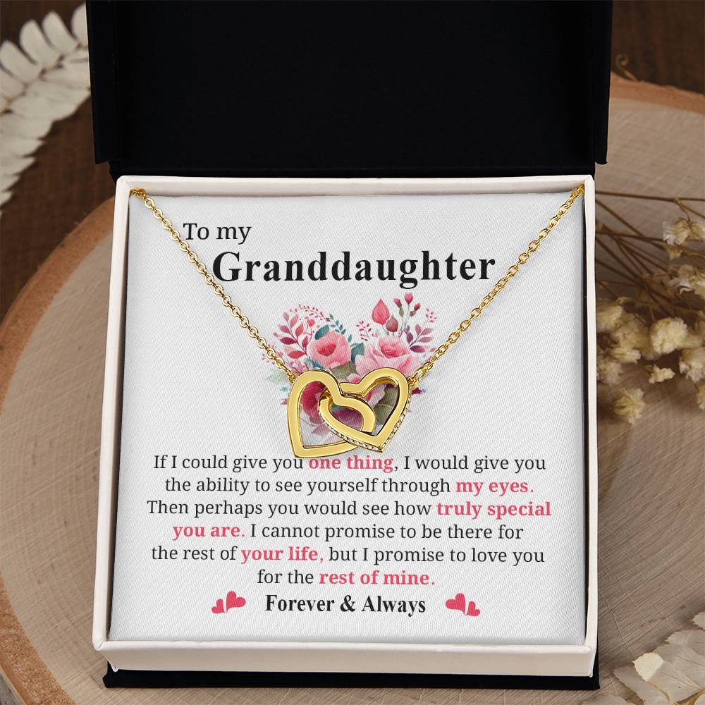 Granddaughter Jewelry Gift with Heartfelt Message Card