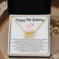 19th Birthday Interlocking Hearts Necklace – Gift Box & Card