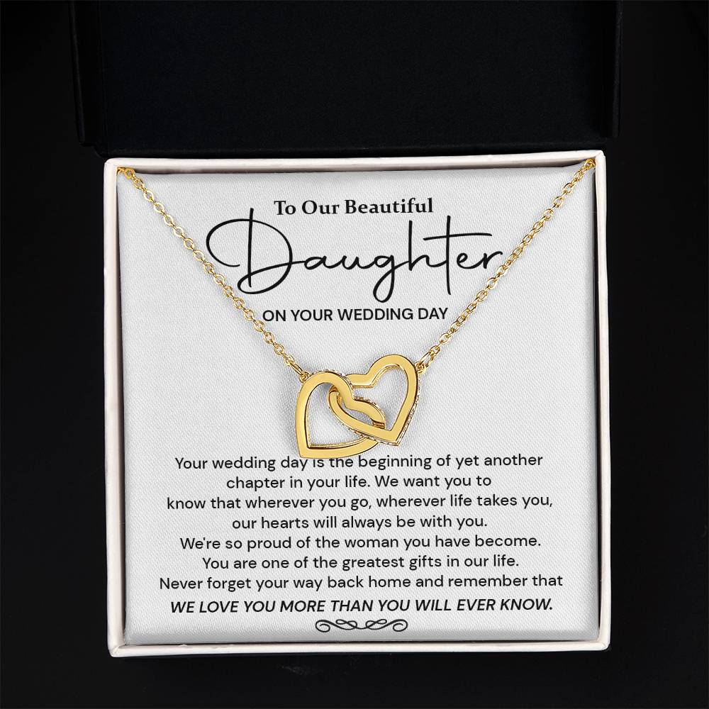 To Our Beautiful Daughter On Your Wedding Day Daughter Wedding Day Gift Wedding Necklace For Daughter Sentimental Wedding Gift For Daughter Meaningful Wedding Gift From Parents Celebrating Daughter On Wedding Day Emotional Gift For Daughter From Parents