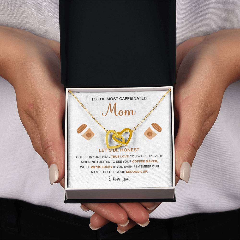 To The Most Caffeinated Mom Caffeinated Mom Necklace Gift Best Mom Ever Necklace Bond With Mom Necklace Spiritual Bond With Mom Necklace Forever Loved Mom Necklace Eternal Bond With Mom Necklace Thoughtful Gift For Mom Unique Gift For Mother-child Bond