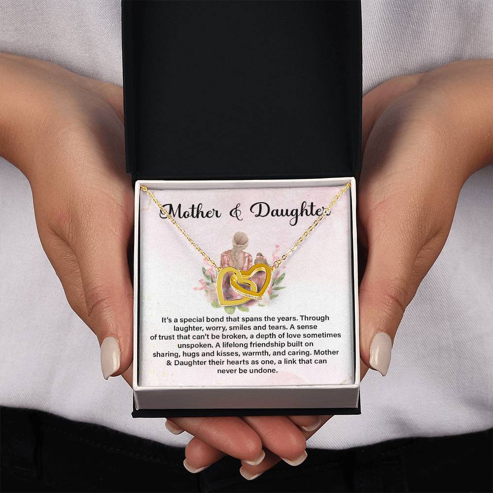 Mother Daughter Necklace with Meaningful Message
