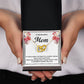 Mom Necklace Gift for Sweet Home Message Card