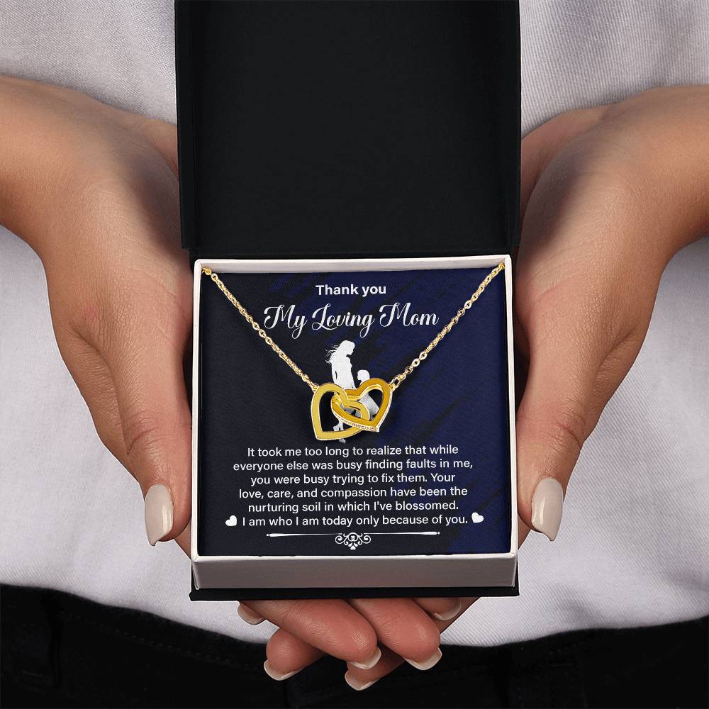 Thank You Mom Gift from Daughter With Necklace Box