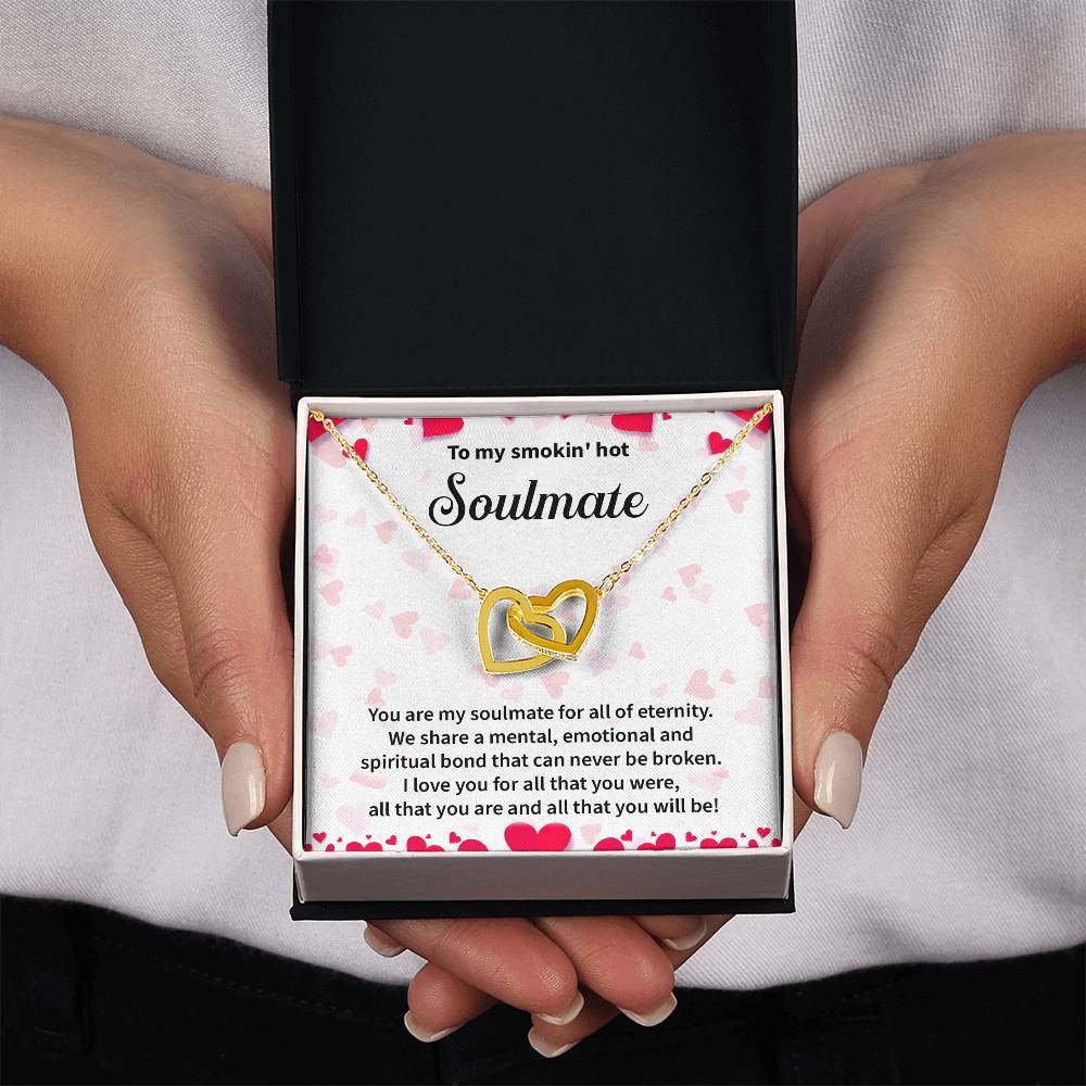 Soulmate Interlocking Hearts Gift with Message Card