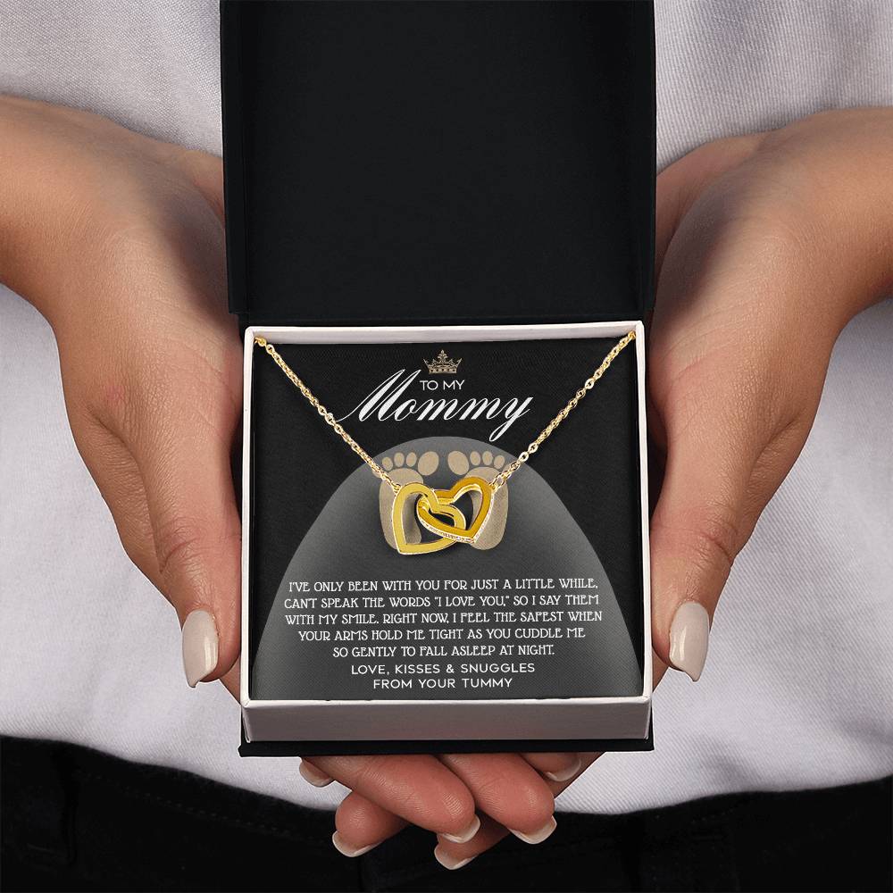 Pregnancy Necklace Gift for Mom from Bump with Sentimental Card