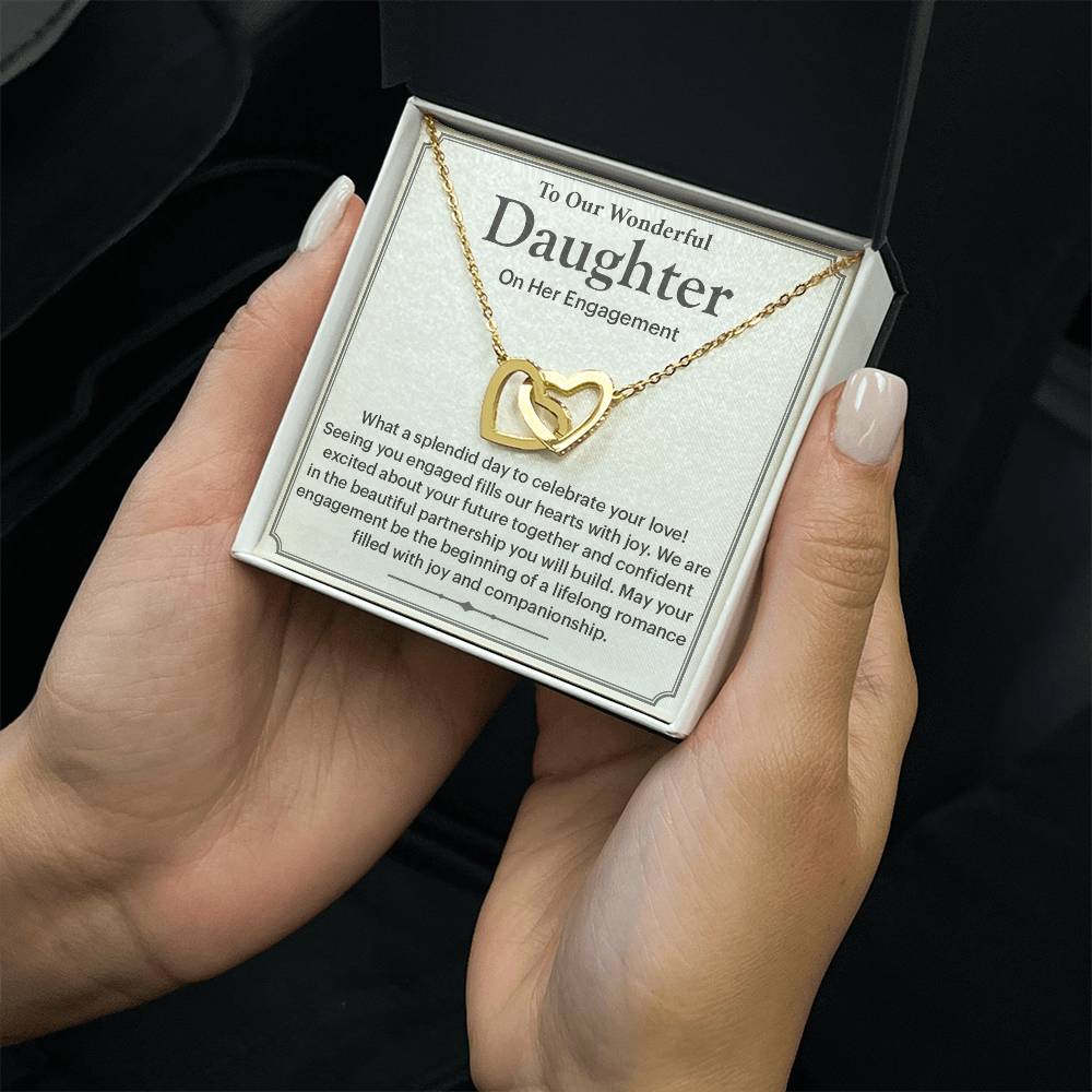 To Our Wonderful Daughter Daughter Engagement Necklace Engagement Gift For Daughter Sentimental Gift For Daughter’s Engagement Jewelry Gift For Daughter’s Engagement Wedding Journey Gift For Daughter Jewelry Gift For Daughter Special Engagement Gift