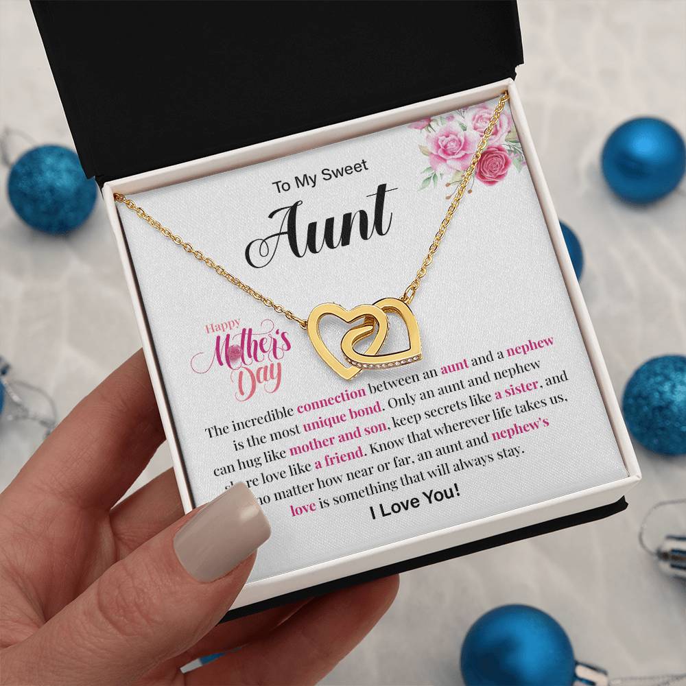 Mother’s Day Gift for Aunt from Nephew – Hearts Necklace