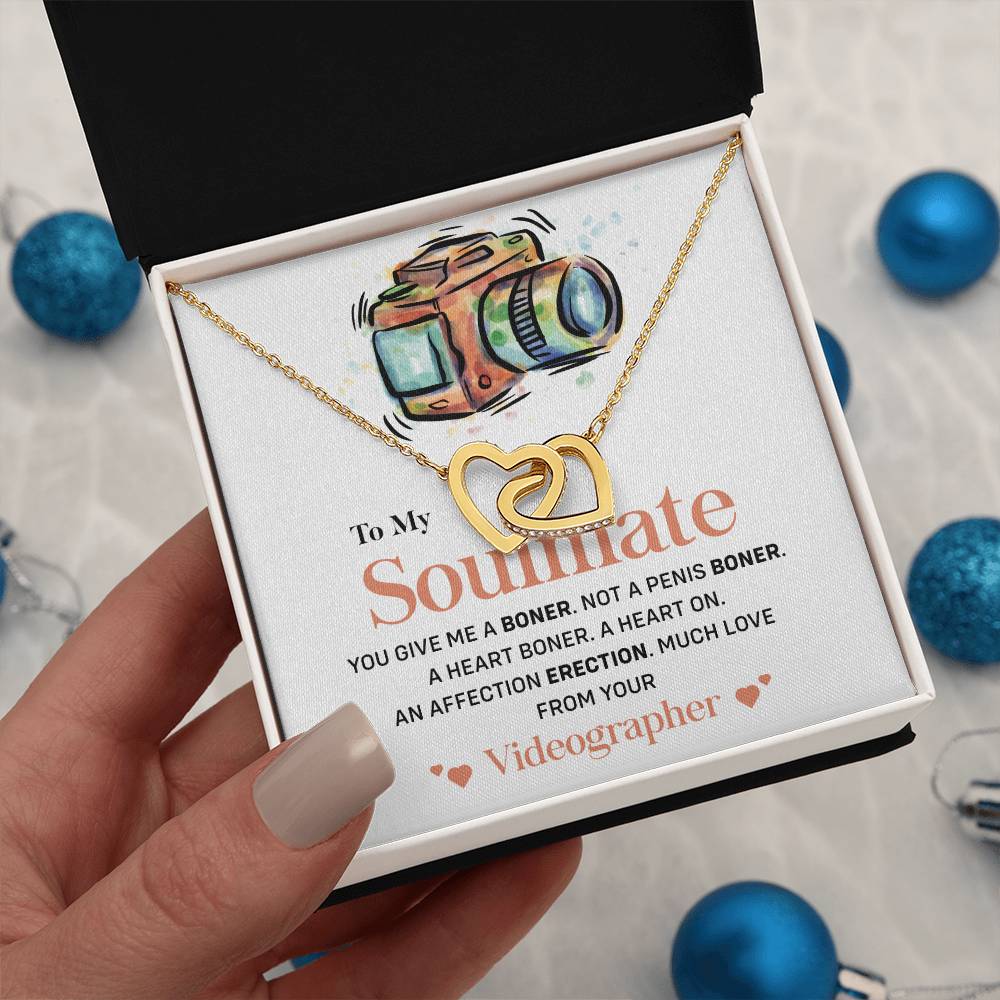 Videographer to Soulmate Funny Necklace Gift