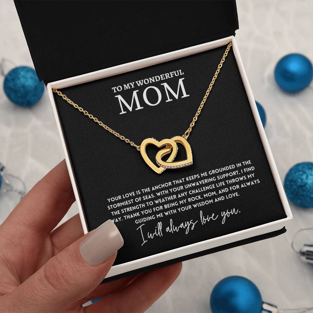 To My Wonderful Mom, Wonderful Necklace Gift Best Necklace Gift You Are My Rock Necklace Gift Thoughtful Necklace Gift Best Mother’s Day Necklace Gift Appreciation Necklace Gift Meaningful Necklace Gift