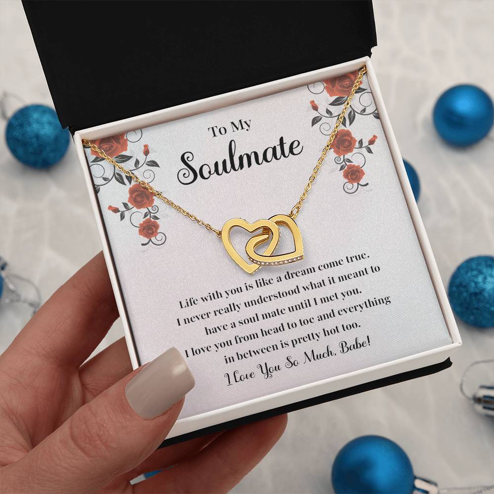 Soulmate Necklace Gift for Her with Jewelry Box
