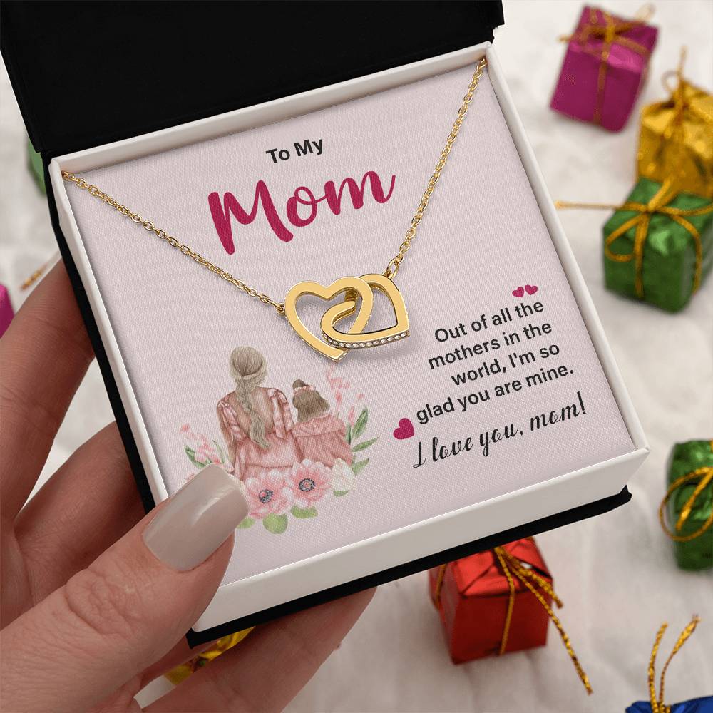 I Love You Mom Necklace – Gift for Mother's Birthday