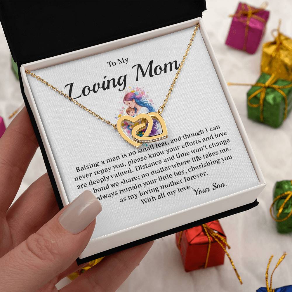 Mother Necklace Gift From Daughter for Christmas Message Card