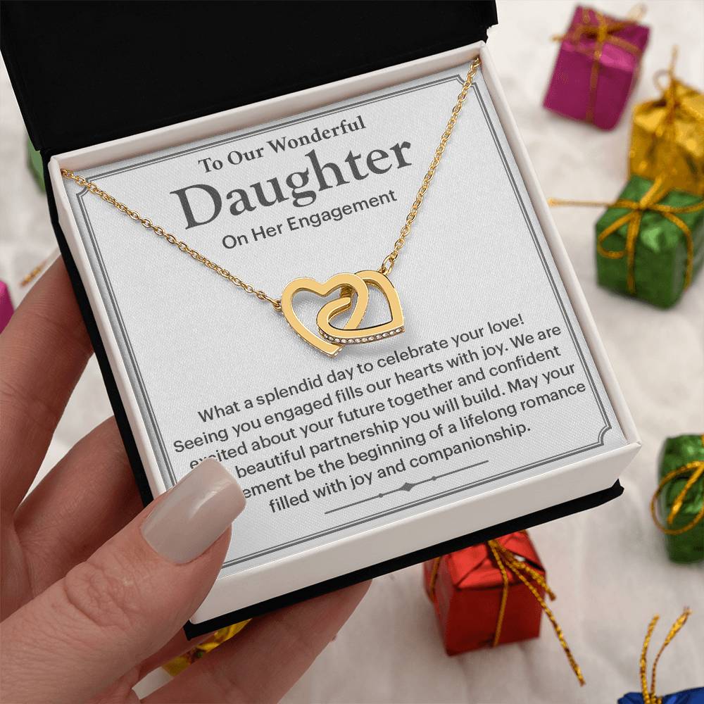 To Our Wonderful Daughter Daughter Engagement Necklace Engagement Gift For Daughter Sentimental Gift For Daughter’s Engagement Jewelry Gift For Daughter’s Engagement Wedding Journey Gift For Daughter Jewelry Gift For Daughter Special Engagement Gift